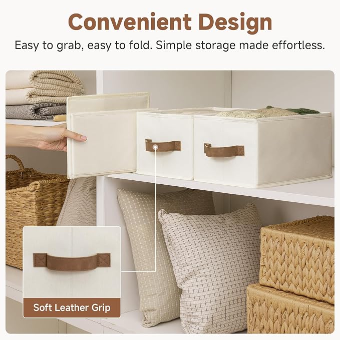 StorageWorks Closet Organizer Storage Baskets, Storage Bins - Image 5