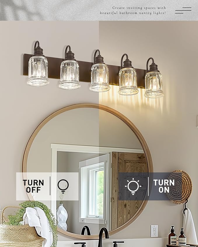 5 Light Bathroom Vanity Light - Image 5