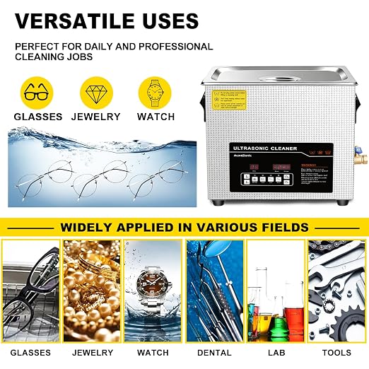 Ultrasonic Cleaner 10L Dual-Frequency Professional Digital Stainless Steel - Image 4