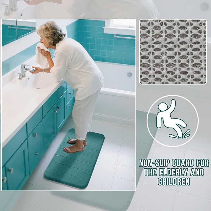 Yimobra Memory Foam Bath Mat Set 2 Piece - Image 5