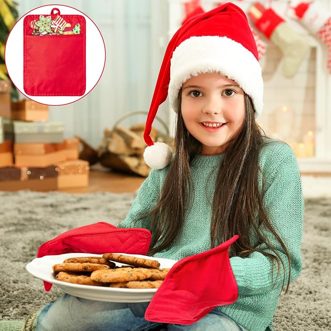 R HORSE 6Pcs Christmas Red Green Potholders - Image 3