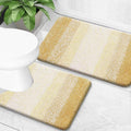 OLANLY Bathroom Rug Set 2 Piece, Soft Absorbent Microfiber Bath Mats and by OLANLY