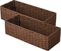 StorageWorks Round Paper Rope Toilet Tank Topper Basket, Wicker Basket by StorageWorks