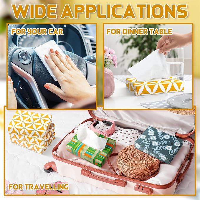 Yinder 24 Packs 960 Sheets Tissue Cube Car Facial Boxes Disposable Facial - Image 7