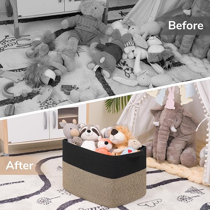 Goodpick Woven Baskets for Organizing, Decorative Toy Baskets Storage Kids - Image 7