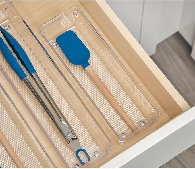 iDesign Recycled Plastic Drawer Organizer, The Linus Collection – 4" x 16" x 3" - Image 7