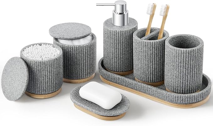 7PCS Bathroom Accessories Set, by ZONAMA