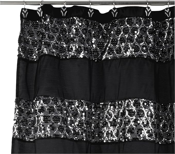Zahari Home 13pc Sinatra Bathroom Shower Curtain Set Classic Shower Curtain & - Image 6