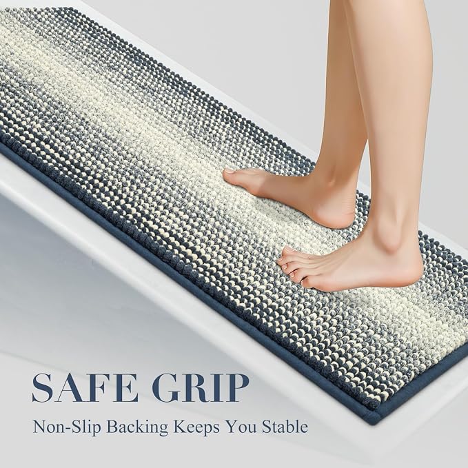 BSICPRO Bathroom Rugs, Bath Mat Rug Non Slip 17 x 24 Inches Water Absorbent - Image 4