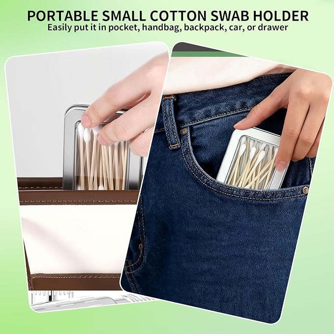 2-Pack Cotton Ball Holder for Travel & Bathroom - Image 4