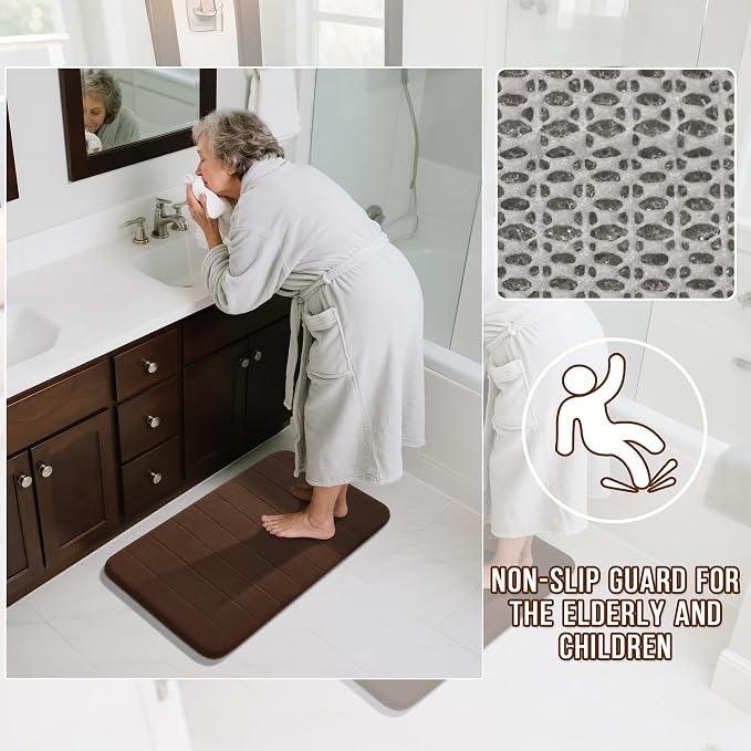 Yimobra U-Shaped Toilet Bath Mat Set 2 Piece - Image 5