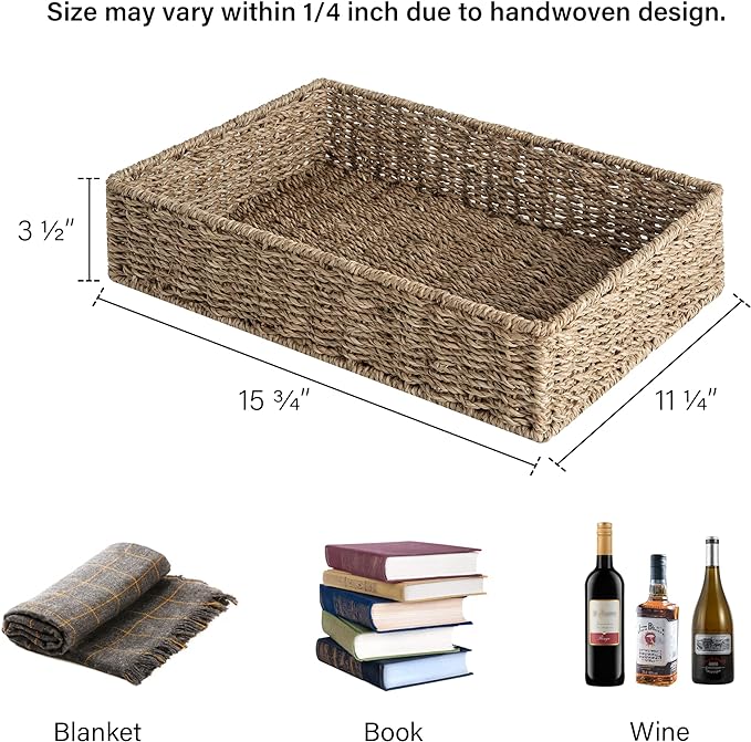 StorageWorks Large Seagrass Tray - Image 2
