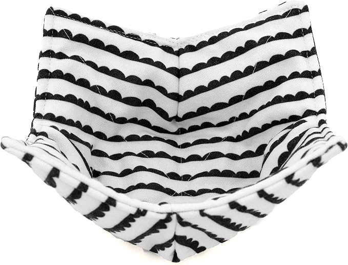 Cotton Microwavable Bowl Cozy, Microwave-Safe Hot Bowl Holders, Soup Bowl Cozy - Image 4