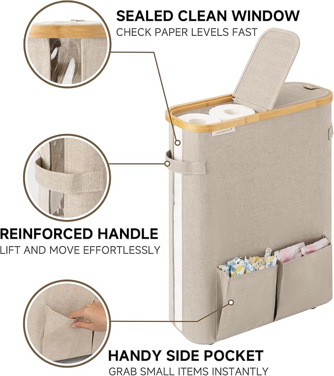 StorageWorks Toilet Paper Storage Baskets - Image 4
