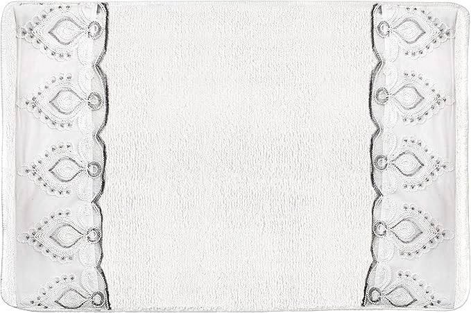 Zahari Home Monaco Modern Bathroom Rug Classic Luxury Bath Rug Contemporary by ZahariHome