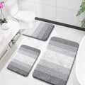 OLANLY Bathroom Rugs Sets 3 Piece, Soft Absorbent Microfiber Bath Mats and by OLANLY