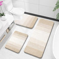 OLANLY Bathroom Rugs Sets 3 Piece, Soft Absorbent Microfiber Bath Mats and by OLANLY
