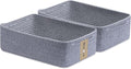 Large Shallow Organizing Baskets 15x11x5.1 Inches by MiniArkStorageBasketsHome