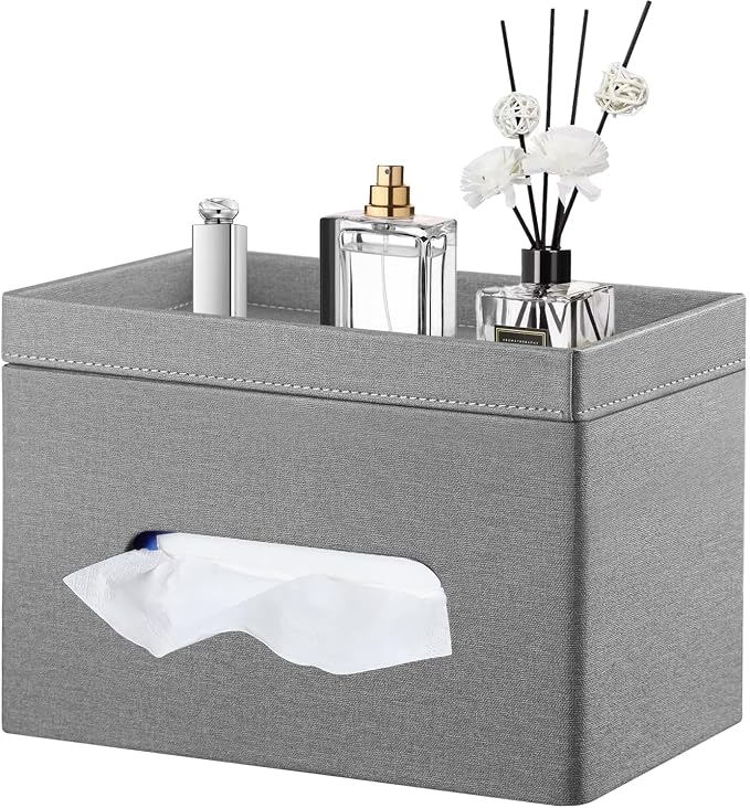 PU Leather Tissue Box Cover Rectangle by Thelittlebeautyoflife