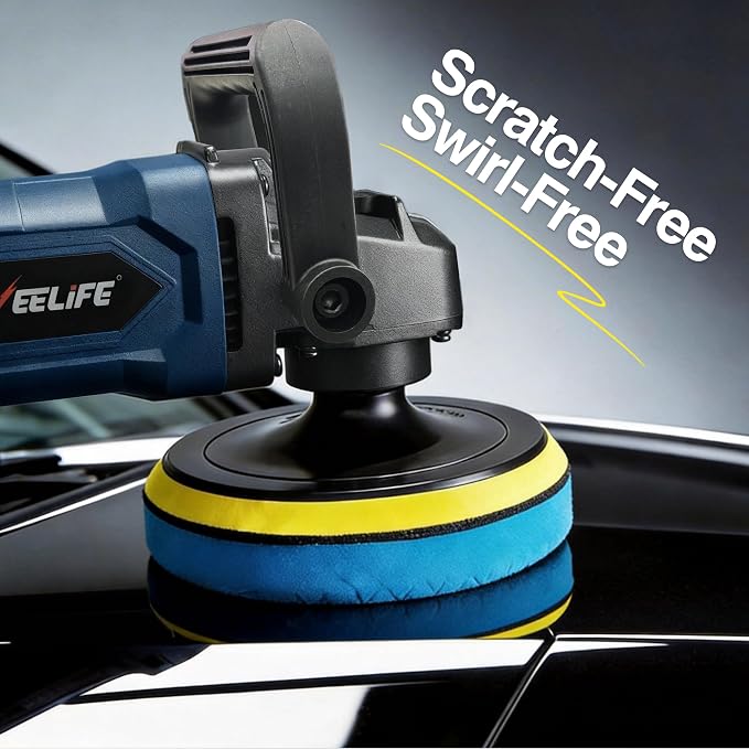 GEVEELIFE 9Pcs Buffing Polishing Pads Kit, 5 Inch Buffing Pads, Sponge & Woolen - Image 7