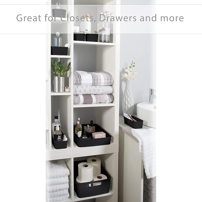 Simplify 10 Piece Organizing Set | Multiple Size Bins | Multipurpose | Office | - Image 4