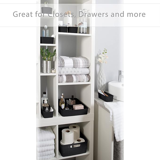Simplify 10 Piece Organizing Set | Multiple Size Bins | Multipurpose | Office | - Image 4