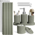 Clara Clark Sage Green Bathroom Set by ClaraClark