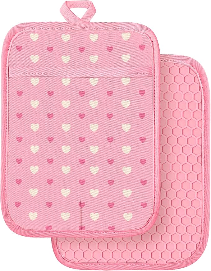 Slohif Silcone Heart Pot Holders by Slohif