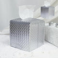 HOMOTEK 2 Pack Tissue Box Cover, Square PU Leather Tissue Holder, Decorative by HOMOTEK
