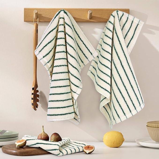 Jacquotha Striped Cotton Washcloths 4 Pack, 13” x 13” - Image 3