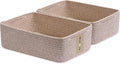 Large Shallow Organizing Baskets 15x11x5.1 Inches by MiniArkStorageBasketsHome