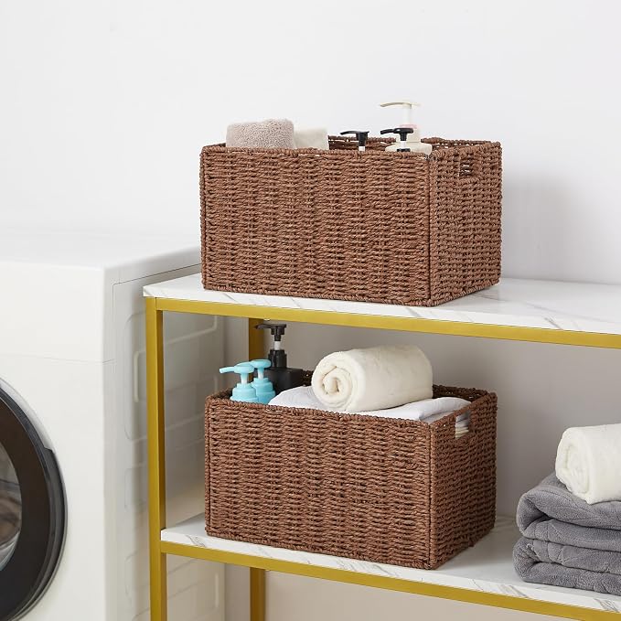 Vagusicc Wicker Storage Basket, Small Storage Baskets - Image 3