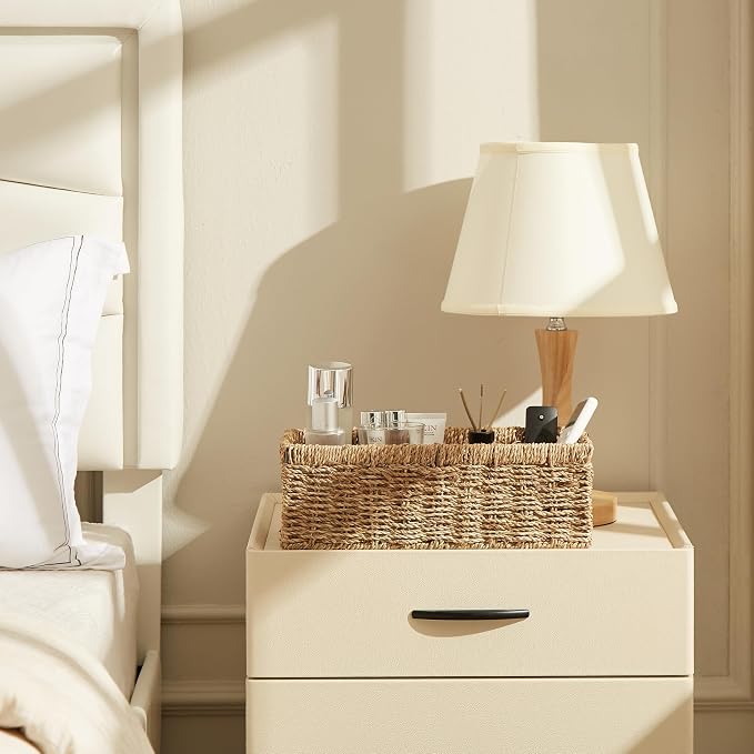 Vagusicc Wicker Storage Basket, Hand-Woven Seagrass Wicker Baskets - Image 5