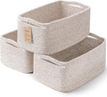 3-Pack Small Storage Baskets for Organizing | Woven Shelf Toy Basket | Rope by MaxuniTechLife