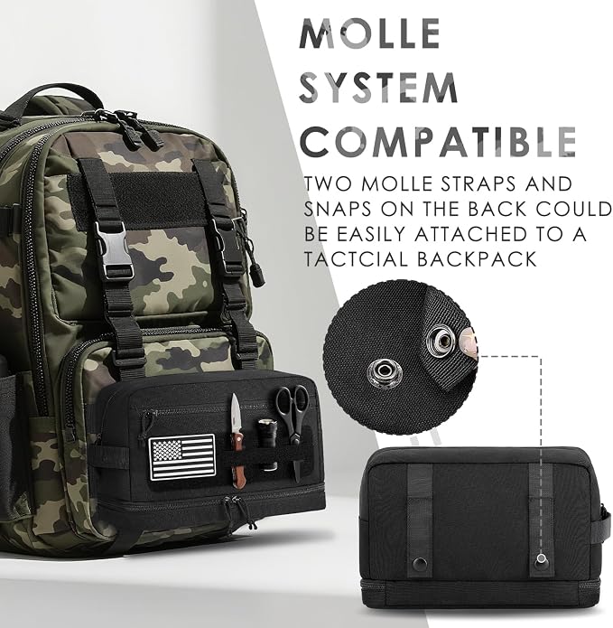 ETRONIK Tactical Toiletry Bag for Men, Travel Hygiene Bag - Image 5