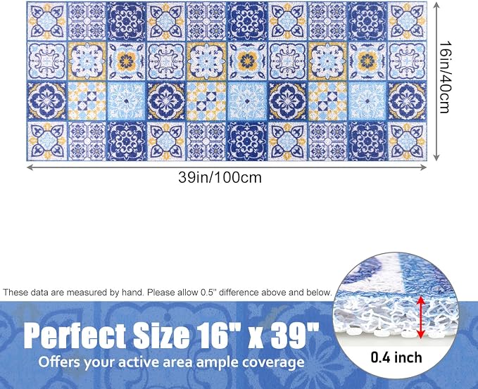 Bathtub Mat Shower Mat Non-Slip 16x 39 Inch, Soft Comfort Bath Mat - Image 6