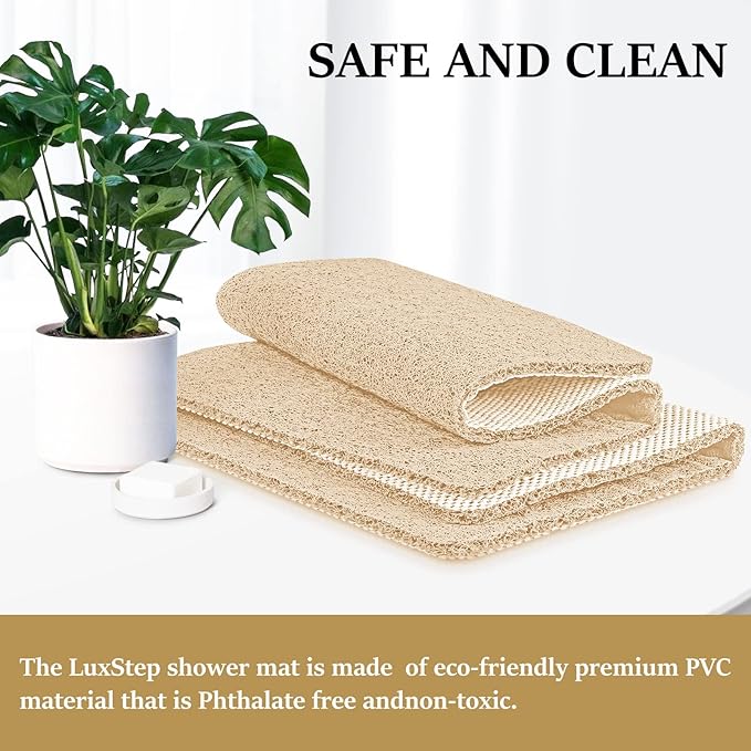 LuxStep Shower Mat Bathtub Mat, 24x32 inch, Non-Slip Bath Mat - Image 4