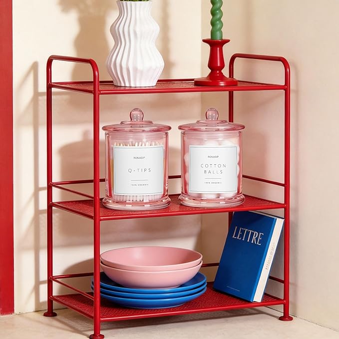 Qtip Holder & Cotton Pad Dispenser, Bathroom Organizer and Storage Canisters - Image 3