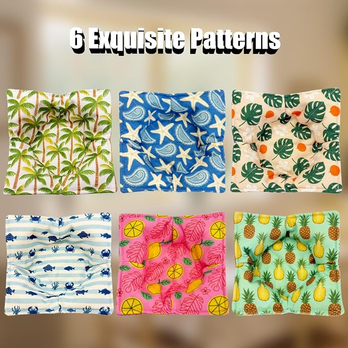 Cotton Microwavable Bowl Cozy ，Set of 6，Microwave-Safe Hot Bowl Holders - Image 2