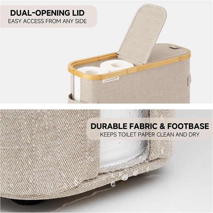 StorageWorks Toilet Paper Storage Baskets - Image 5