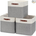 HNZIGE Storage Foldable Storage Baskets Cubes Set Fabric Bins by HNZIGE