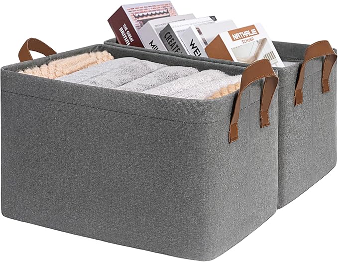 CHICVITA Storage Baskets Large Storage Bins by CHICVITA