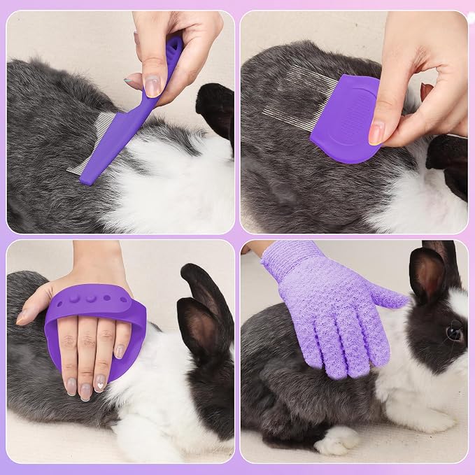 VCZONE 8 Pcs Small Animal Grooming Kit, Rabbit Grooming Kit - Image 4
