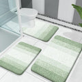 OLANLY Bathroom Rugs Sets 3 Piece, Soft Absorbent Microfiber Bath Mats and by OLANLY