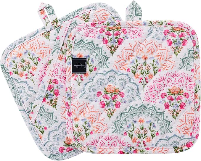 Pot Holders for Kitchen Heat Resistant Hot Pads for Countertops Oven Pot by BONTHEE