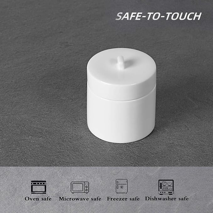 LEETOYI Ceramic Cotton Swabs Holder Organizer - Image 3
