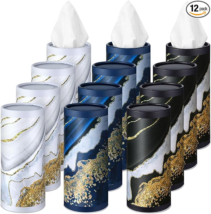 12 Pack Car Tissue Cylinder Holder Bulk by Fourluoo