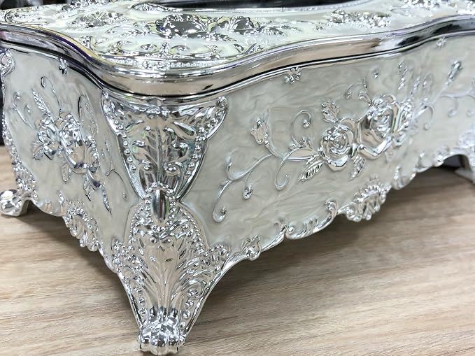 9.45"x5.43"x3.94" Luxurious Rose Tissue Box - Image 2