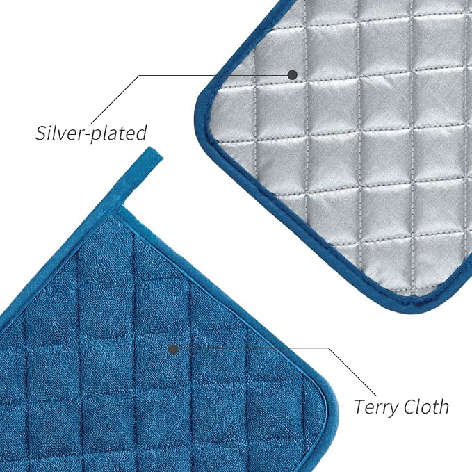 Joyhalo 6 Pack Pot Holders for Kitchen, Cotton Oven Holder - Image 3
