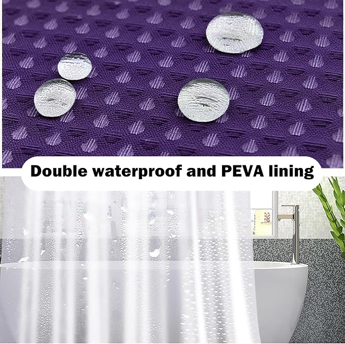 Purple Bathroom Set, Trash Can, Toothbrush Holder, Soap Dispensers, Toothbrush - Image 5